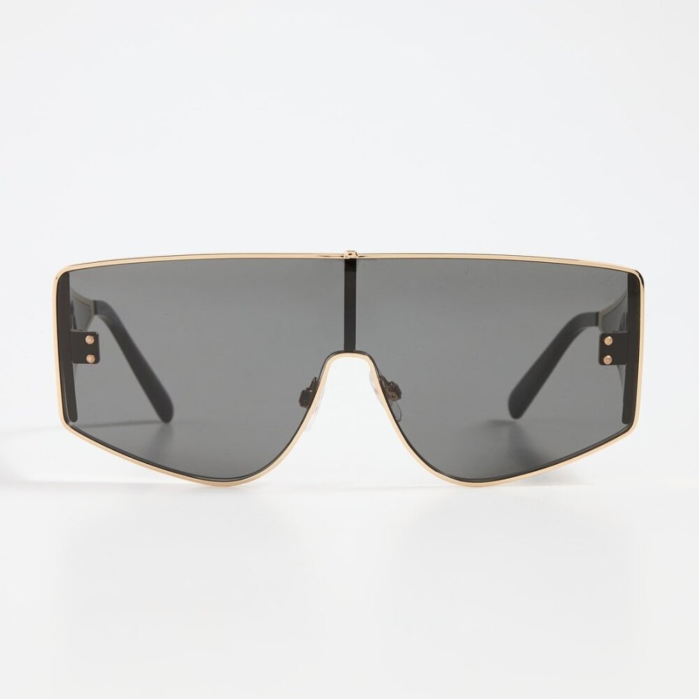 NEW Dolce & Gabbana DG2305 Rectangular Black Gold Sunglasses  DG2305 02/87 - Picture 3 of 5